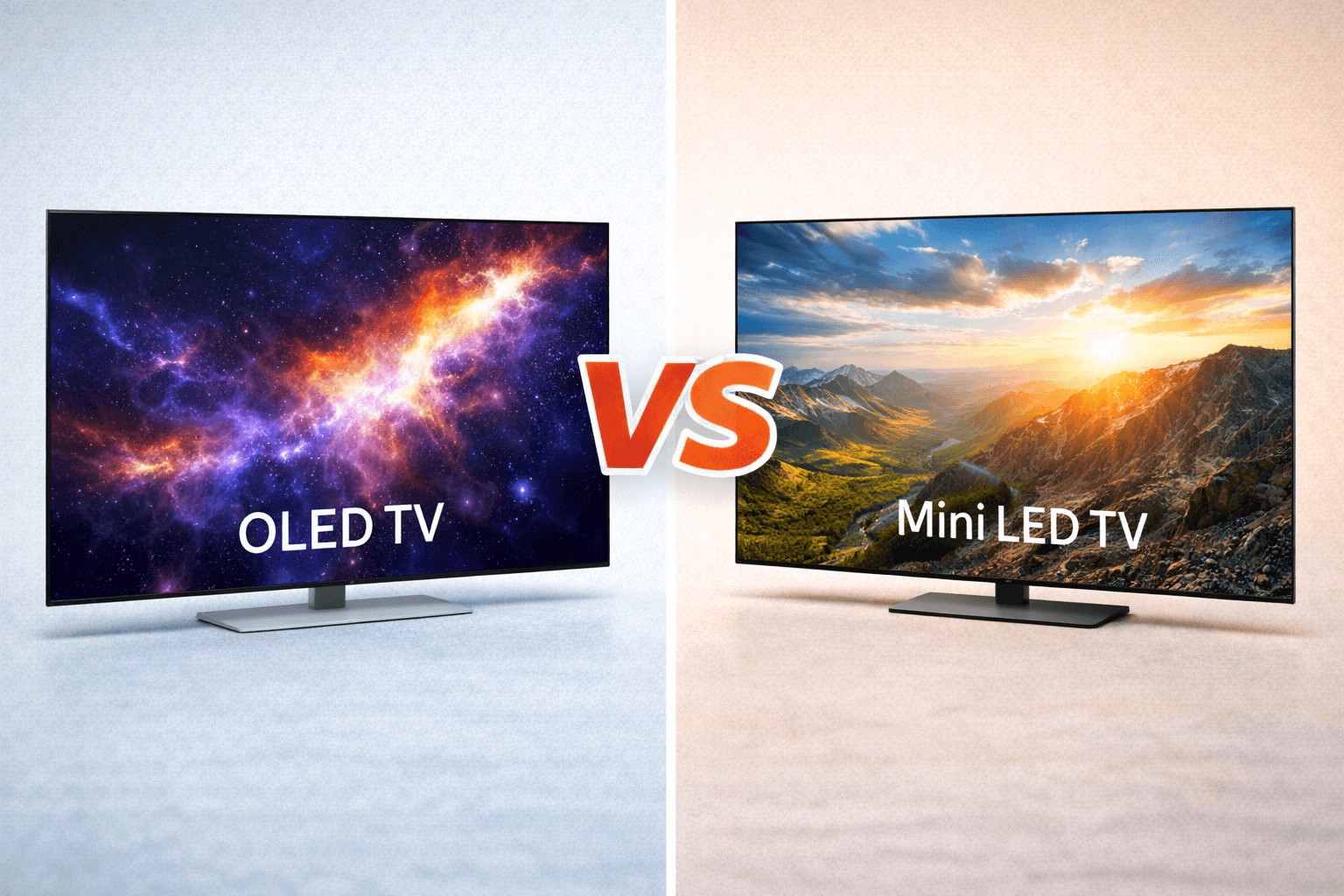 OLED TV와 Mini LED TV 비교 대표이미지